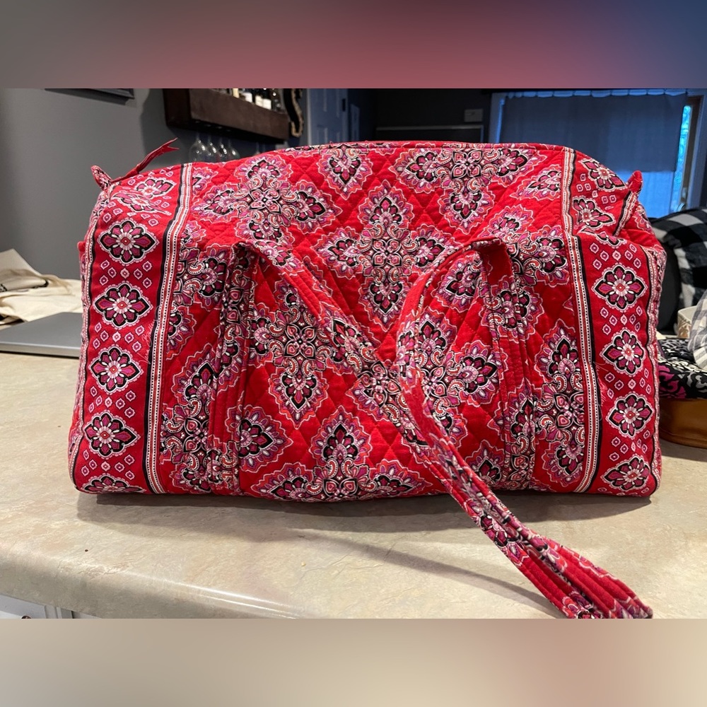 Vera Bradley Mesa Red Duffle bag.